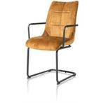 6 Nieuwe Armleuning stoelen, Okergeel, Mischa H&H, Ophalen, Overige kleuren, Nieuw, Metaal