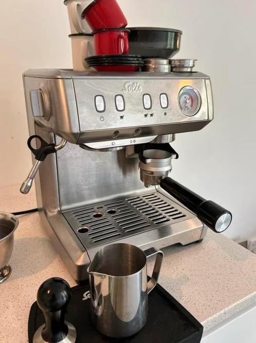 Solis Grind & Infuse Compact Espressomachine 1018, Witgoed en Apparatuur, Koffiezetapparaten, Gebruikt, Koffiebonen, Espresso apparaat