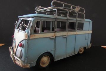 Vintage Grote VW T1 Camper Van Model Blue Split