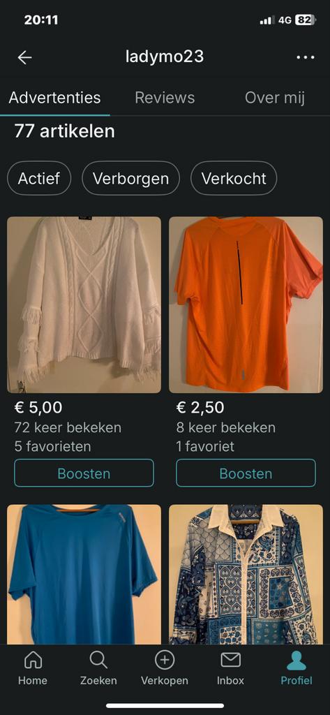 Dameskleding tweedehands Partij +50 stuks Maat 42-44 / L-XXL, Ophalen of Verzenden, Gedragen