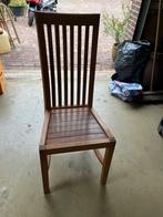 6 Houten Stoelen - Goede Staat T. E. A. B., Huis en Inrichting, Gebruikt, Bruin, Ophalen of Verzenden, Vijf, Zes of meer stoelen