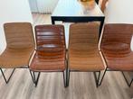 Stoelen, Huis en Inrichting, Stoelen, Ophalen of Verzenden, Gebruikt, Bruin, Vier