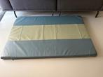 Vintage gymmat van leer in petrol /zeegroen 150 x 100 x 6 cm, Ophalen, Materiaal, Kindermaat 122 t/m 140, Zo goed als nieuw