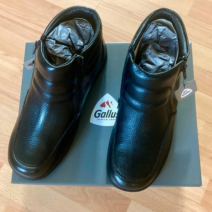Nieuwe Gallus Manuel herenschoenen met rits. Maat 45. Leer., Kleding | Heren, Schoenen, Nieuw, Boots, Zwart, Ophalen of Verzenden
