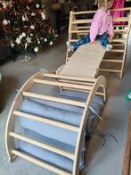 Klimparcours met 3 delen + loungekussen, Kinderen en Baby's, Speelgoed | Buiten | Speeltoestellen, Ophalen, Gebruikt, Klimnet