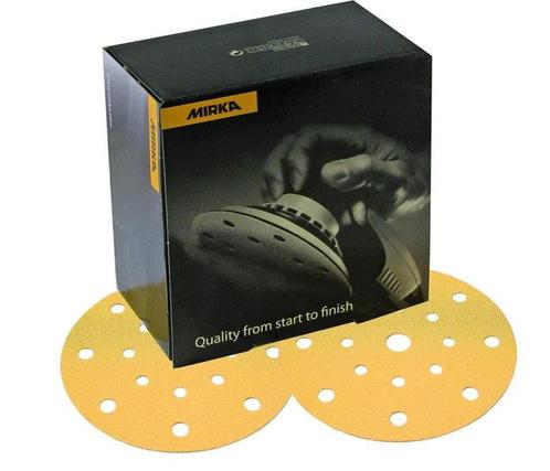 MIRKA Gold Schuurschijven 150mm met 15 gaten, Doe-het-zelf en Verbouw, Gereedschap | Schuurmachines, Nieuw, 1200 watt of meer