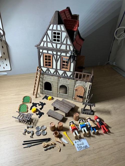 Playmobil 3448 Middeleeuwse Herberg, Kinderen en Baby's, Speelgoed | Playmobil, Gebruikt, Complete set, Ophalen of Verzenden