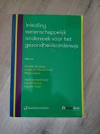 Inleiding wetenschappelijk onderzoek voor het gezondheidsond, Diverse auteurs, Zo goed als nieuw, Gamma, HBO