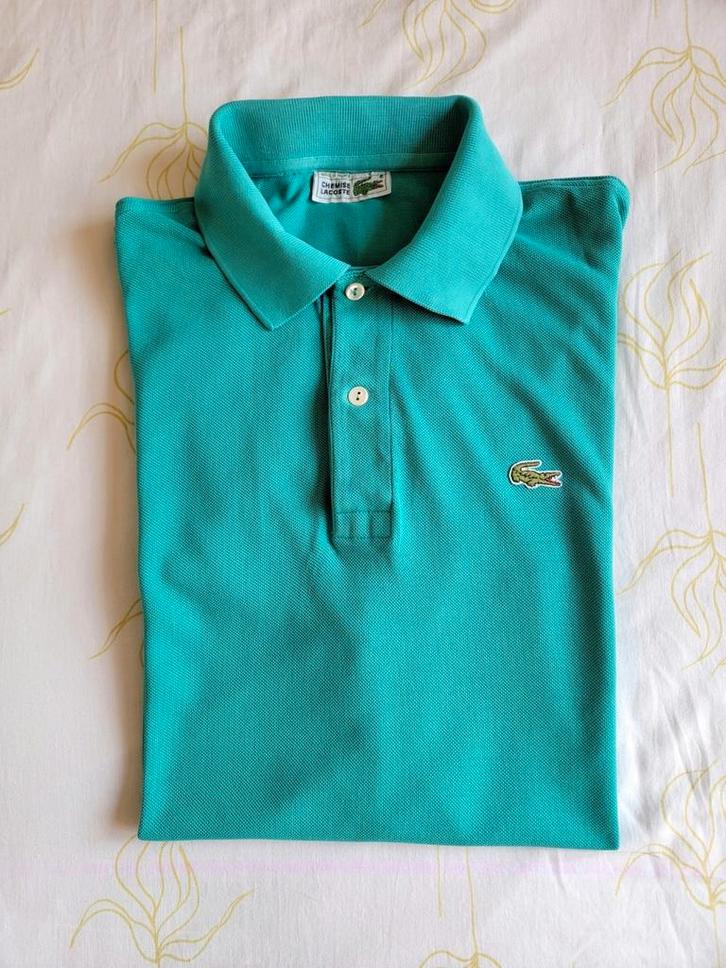 Super mooie, originele, zeegroene Lacoste polo, XXL, Fr.7, Kleding | Heren, Polo's, Gedragen, Overige maten, Groen, Ophalen of Verzenden