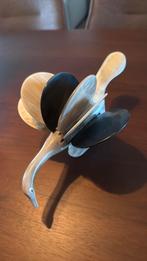 Zeldzame hoorne vogel met 6 onderzetters, Ophalen of Verzenden