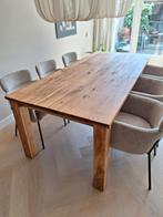 robuuste eiken houten tafel, Huis en Inrichting, Tafels | Eettafels, Ophalen, 100 tot 150 cm, 200 cm of meer, Zo goed als nieuw