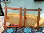 Schilderijen lijsten twee stuks houten antiek middeleeuws, Ophalen, Minder dan 50 cm, Gebruikt, 50 tot 75 cm