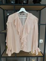 Zara blouse roezels, Gedragen, Maat 38/40 (M), Ophalen of Verzenden, Roze