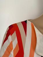 J374 Vanilia maat 38=M jurk jurkje rood/wit/beige/zwart, Maat 38/40 (M), Vanilia, Ophalen of Verzenden, Zo goed als nieuw