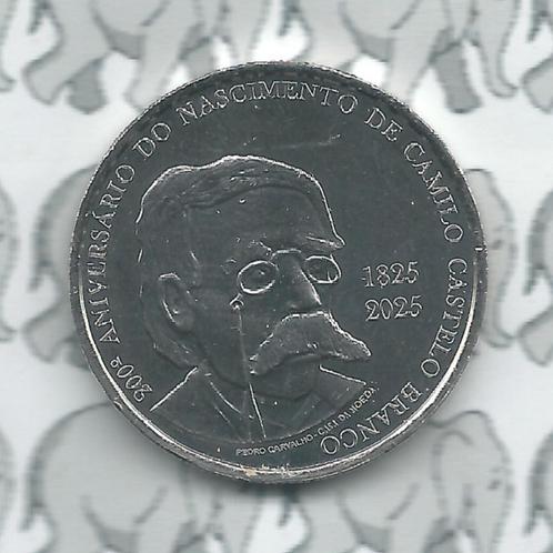 Portugal 5 euro 2025 (55e)"200j. Camilo Castelo Branco", Postzegels en Munten, Munten | Europa | Euromunten, Losse munt, 5 euro