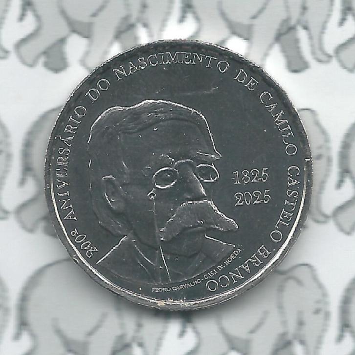 Portugal 5 euro 2025 (55e)"200j. Camilo Castelo Branco", Postzegels en Munten, Munten | Europa | Euromunten, Losse munt, 5 euro