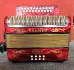 Vintage Hohner Corso Accordeon met Reistas, Ophalen, Gebruikt, Knopaccordeon, Hohner
