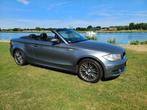 BMW 1 Serie 2.0 118I Cabrio 143pk 2009 Grijs airco leder E87, Achterwielaandrijving, 1995 cc, Zwart, Cabriolet