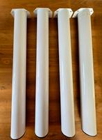 Witte metalen tafelpoten - set van 4, Ophalen, Tafelpoot, Minder dan 50 cm, Gebruikt