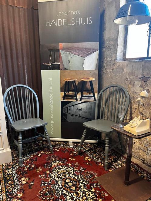 Landelijke Windsor-stijl stoelen, Antiek en Kunst, Curiosa en Brocante, Ophalen