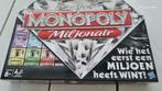 Monopoly Miljonair, Hobby en Vrije tijd, Gezelschapsspellen | Bordspellen, Vijf spelers of meer, Ophalen of Verzenden, Zo goed als nieuw