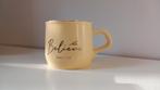 Mok met 'Believe' markus 11:24, Verzenden, Zo goed als nieuw, Overige stijlen, Kop(pen) en/of Schotel(s)