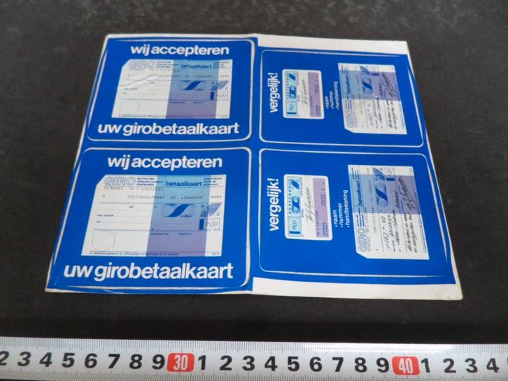sticker Postbank Postgiro PCGD  Girobetaalkaart, Verzamelen, Stickers, Zo goed als nieuw, Ophalen