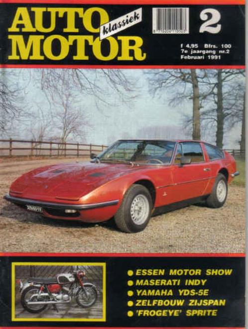 AMK 2 1991 : Austin Healey Sprite - Maserati Indy - Yamaha, Boeken, Auto's | Folders en Tijdschriften, Gelezen, Algemeen, Ophalen of Verzenden