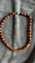 50 cm lange ketting agaat met magneetsluiting, Ophalen of Verzenden, Zo goed als nieuw, Steen of Mineraal