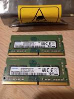 2x 8GB (16GB) ddr4 2666 sodimm Samsung, Computers en Software, RAM geheugen, DDR4, Ophalen of Verzenden, Zo goed als nieuw, Laptop