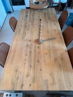 Moet nu weg: Massief houten eettafel, Huis en Inrichting, Tafels | Eettafels, Ophalen, Gebruikt, Eikenhout, 50 tot 100 cm