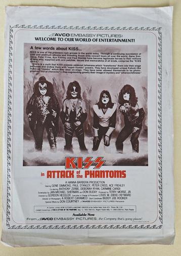 Te koop aangeboden: Frans reclamepamflet KISS beschikbaar voor biedingen