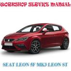 Seat Leon 5F MK3 Workshop manual op DVD in PDF formaat, Verzenden
