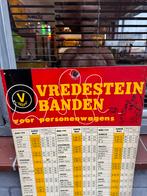 Vintage Vredestein Banden Reclamebord, Verzamelen, Merken en Reclamevoorwerpen, Reclamebord, Gebruikt, ., Ophalen of Verzenden