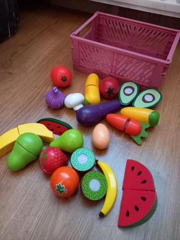 Leuk houten speelgoed keukentje winkeltje broodrooster fruit beschikbaar voor biedingen