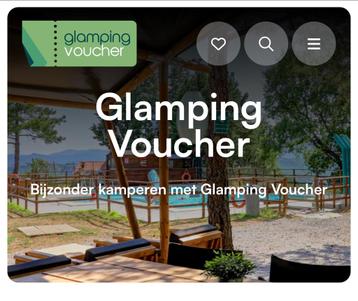 Glamping Voucher €100,- ter overname beschikbaar voor biedingen
