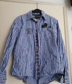 als Nieuw VANGUARD jeans Wit blauw Streep Overhemd Blouse XL, Blauw, Ophalen of Verzenden, Zo goed als nieuw, Vanguard