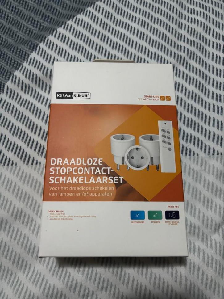 KlikAanKlikUit Stopcontact Schakelset APC3-2300R, Doe-het-zelf en Verbouw, Elektra en Kabels, Nieuw, Stopcontact, Ophalen of Verzenden