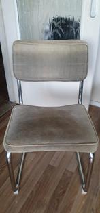 5 vintage stoelen met stoffen bekleding, Ophalen, Gebruikt, Overige kleuren, Vintage