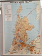 Schoolkaart van de Provincie Noord-Holland, Wolters-Noordhoff, Ophalen of Verzenden, 1800 tot 2000, Nederland