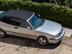 Saab 9-3 2.0 T Senses Edition Cabrio 2002 Zilver Metallic, Auto's, Saab, Voorwielaandrijving, USB, 74 €/maand, Zwart