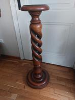 Piedestal massief hout 100 cm, Antiek en Kunst, Ophalen of Verzenden