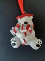 Zittende ijsbeer Candy cane kerstornament Kurt S. Adler, Diversen, Kerst, Verzenden, Nieuw