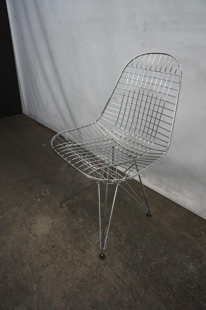 Vitra Eames Wire chair DKR stoel, Huis en Inrichting, Stoelen, Gebruikt, Eén, Metaal, Ophalen of Verzenden