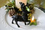 Rendier zwart hert staand  kerst item tafereel accessoire, Ophalen of Verzenden, Gebruikt