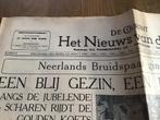 Krant 8 januari 1937 Oranjehuis, Verzamelen, Tijdschrift of Boek, Gebruikt, Ophalen
