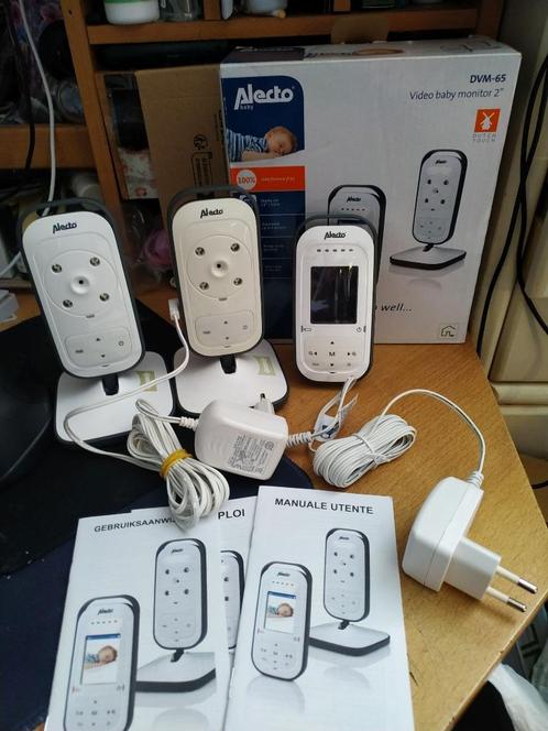 Alecto DVM-65 Babyfoon met 2 cameras, Kinderen en Baby's, Babyfoons, Zo goed als nieuw, 250 meter of meer, Camera, Terugspreekfunctie