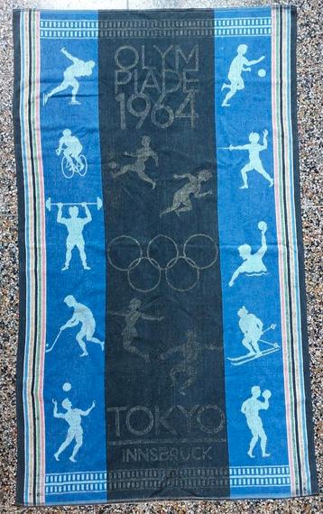 Olympiade 1964 badhanddoek Olympische Spelen Tokyo Innsbruck beschikbaar voor biedingen