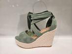 Groene sleehak, Ophalen of Verzenden, Nieuw, Groen, Sandalen of Muiltjes