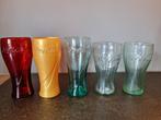 Coca-cola verzamel collectorsitem glazen goud geel rood groe, Verzamelen, Frisdrankglas, Ophalen of Verzenden, Zo goed als nieuw